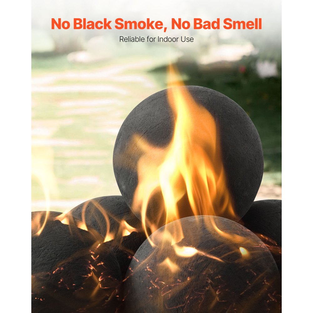 Κεραμικές μπάλες φωτιάς VEVOR, 125 mm 6 τεμάχια στρογγυλές πέτρες φωτιάς, επαναχρησιμοποιήσιμες πέτρες λάβας για εσωτερική και εξωτερική χρήση, διακοσμητικές πέτρες φωτιάς για τζάκι προπανίου/αερίου, σόμπα, αυλή, κάμπινγκ, μαύρες Κεραμικές μπάλες φωτιάς VEVOR, 125 mm 6 τεμάχια στρογγυλές πέτρες φωτιάς, επαναχρησιμοποιήσιμες πέτρες λάβας για εσωτερική και εξωτερική χρήση, διακοσμητικές πέτρες φωτιάς για τζάκι προπανίου/αερίου, σόμπα, αυλή, κάμπινγκ, μαύρες