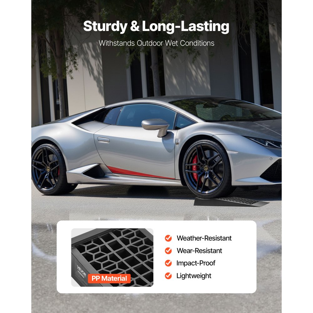 Ράμπες αυτοκινήτων VEVOR, 2 τεμάχια μικτού βάρους 9072 kg, ύψος ανύψωσης 65 mm, φορητές ράμπες χαμηλού προφίλ για συντήρηση γκαράζ σπιτιού και αλλαγή λαδιών, βαρέως τύπου για οχήματα χαμηλού σασί και γρύλο στήριξης Ράμπες αυτοκινήτων VEVOR, 2 τεμάχια μικτού βάρους 9072 kg, ύψος ανύψωσης 65 mm, φορητές ράμπες χαμηλού προφίλ για συντήρηση γκαράζ σπιτιού και αλλαγή λαδιών, βαρέως τύπου για οχήματα χαμηλού σασί και γρύλο στήριξης