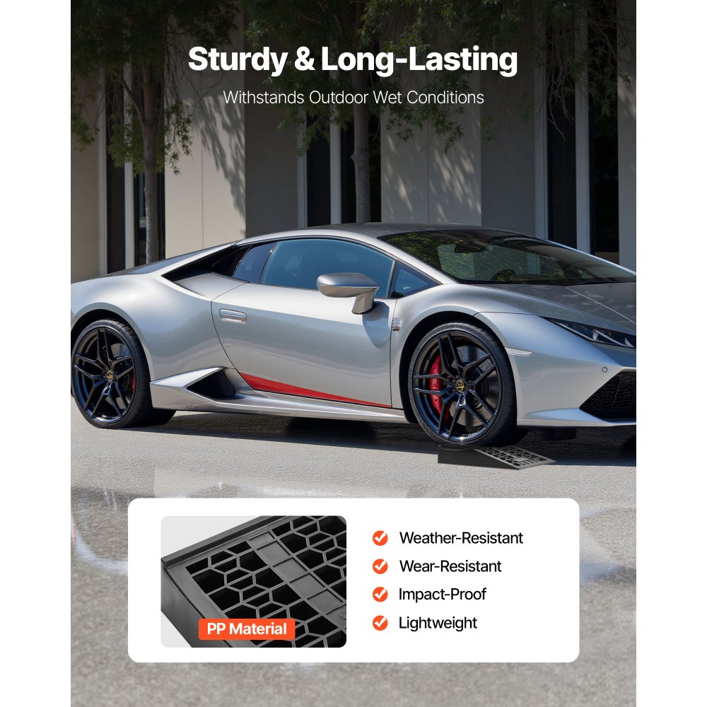 Ράμπες αυτοκινήτων VEVOR, 2 τεμάχια μικτού βάρους 9072 kg, ύψος ανύψωσης 66 mm, φορητές ράμπες χαμηλού προφίλ για συντήρηση γκαράζ σπιτιού και αλλαγή λαδιών, βαρέως τύπου για οχήματα χαμηλού σασί και γρύλο στήριξης Ράμπες αυτοκινήτων VEVOR, 2 τεμάχια μικτού βάρους 9072 kg, ύψος ανύψωσης 66 mm, φορητές ράμπες χαμηλού προφίλ για συντήρηση γκαράζ σπιτιού και αλλαγή λαδιών, βαρέως τύπου για οχήματα χαμηλού σασί και γρύλο στήριξης