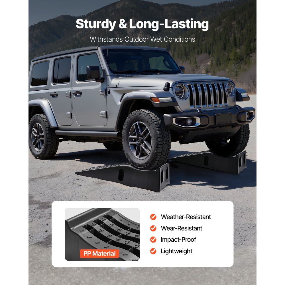 Ράμπες αυτοκινήτων VEVOR, 2 τεμάχια χωρητικότητας 5897 kg μικτού βάρους, ύψος ανύψωσης 155 mm, φορητές ράμπες σέρβις αυτοκινήτων υψηλού προφίλ για συντήρηση γκαράζ σπιτιού και αλλαγή λαδιών, βαρέως τύπου για επισκευή φορτηγών, SUV οχημάτων, μαύρο Ράμπες αυτοκινήτων VEVOR, 2 τεμάχια χωρητικότητας 5897 kg μικτού βάρους, ύψος ανύψωσης 155 mm, φορητές ράμπες σέρβις αυτοκινήτων υψηλού προφίλ για συντήρηση γκαράζ σπιτιού και αλλαγή λαδιών, βαρέως τύπου για επισκευή φορτηγών, SUV οχημάτων, μαύρο