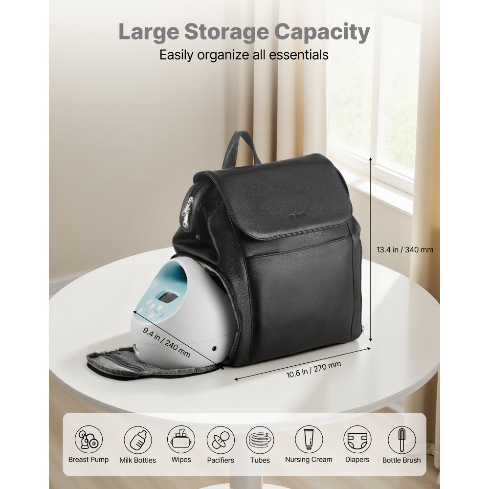 Σακίδιο πλάτης θηλάστρου VEVOR, τσάντα θηλασμού με παγοκύστη, κατάλληλο για S1/S2, αξεσουάρ άντλησης και αποθήκευση μητρικού γάλακτος, φορητή θήκη μεταφοράς θηλάστρου για εργασία, ταξίδια και οικογενειακή χρήση, μαύρο Σακίδιο πλάτης θηλάστρου VEVOR, τσάντα θηλασμού με παγοκύστη, κατάλληλο για S1/S2, αξεσουάρ άντλησης και αποθήκευση μητρικού γάλακτος, φορητή θήκη μεταφοράς θηλάστρου για εργασία, ταξίδια και οικογενειακή χρήση, μαύρο