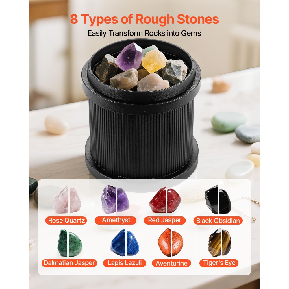Κιτ γυαλίσματος πέτρας VEVOR, κιτ στίλβωσης πέτρας, 4 ρυθμίσεις ταχύτητας, χρονοδιακόπτης στίλβωσης 9 ημερών, κιτ στίλβωσης πέτρας, γυαλιστικό πέτρας με ακατέργαστες πολύτιμες πέτρες και κόκκους στίλβωσης, γυαλιστικό πέτρας για ενήλικες και παιδιά Κιτ γυαλίσματος πέτρας VEVOR, κιτ στίλβωσης πέτρας, 4 ρυθμίσεις ταχύτητας, χρονοδιακόπτης στίλβωσης 9 ημερών, κιτ στίλβωσης πέτρας, γυαλιστικό πέτρας με ακατέργαστες πολύτιμες πέτρες και κόκκους στίλβωσης, γυαλιστικό πέτρας για ενήλικες και παιδιά