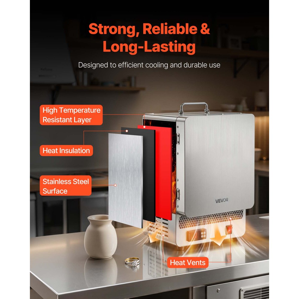 Ηλεκτρικός φούρνος τήξης VEVOR, Ψηφιακός φούρνος τήξης 1650W, ηλεκτρικός κλίβανος με μέγιστη θερμοκρασία 2192℉/1200℃ για χύτευση με χαμένο κερί, DIY πηλό, ανόπτηση μετάλλου, όπτηση κεραμικών, έλεγχος θερμοκρασίας PID Ηλεκτρικός φούρνος τήξης VEVOR, Ψηφιακός φούρνος τήξης 1650W, ηλεκτρικός κλίβανος με μέγιστη θερμοκρασία 2192℉/1200℃ για χύτευση με χαμένο κερί, DIY πηλό, ανόπτηση μετάλλου, όπτηση κεραμικών, έλεγχος θερμοκρασίας PID