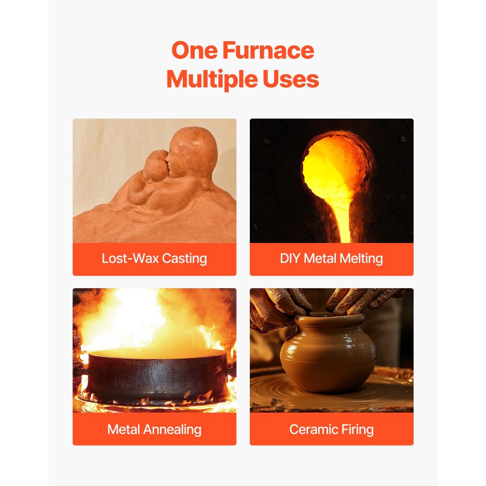 Ηλεκτρικός φούρνος τήξης VEVOR, Ψηφιακός φούρνος τήξης 1650W, ηλεκτρικός κλίβανος με μέγιστη θερμοκρασία 2192℉/1200℃ για χύτευση με χαμένο κερί, DIY πηλό, ανόπτηση μετάλλου, όπτηση κεραμικών, έλεγχος θερμοκρασίας PID Ηλεκτρικός φούρνος τήξης VEVOR, Ψηφιακός φούρνος τήξης 1650W, ηλεκτρικός κλίβανος με μέγιστη θερμοκρασία 2192℉/1200℃ για χύτευση με χαμένο κερί, DIY πηλό, ανόπτηση μετάλλου, όπτηση κεραμικών, έλεγχος θερμοκρασίας PID