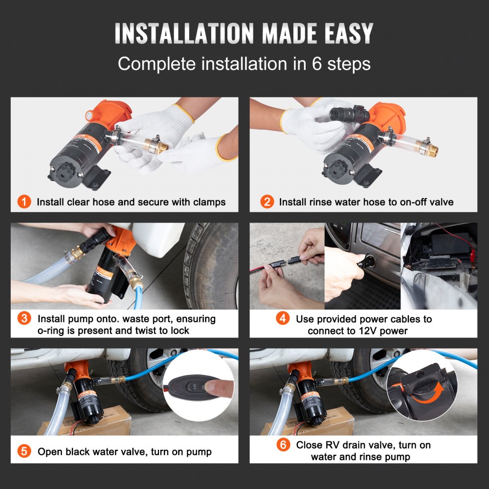 Φορητή αντλία κοπής VEVOR RV, 12V, αντλία λυμάτων RV γρήγορης απελευθέρωσης 12GMP, αντλία λυμάτων RV με αποσπώμενη βαλβίδα γρήγορης σύνδεσης και μεταλλικό σφιγκτήρα σωλήνα, καλώδιο τροφοδοσίας, για RV σκάφος, θαλάσσιο τροχόσπιτο, τροχόσπιτο Φορητή αντλία κοπής VEVOR RV, 12V, αντλία λυμάτων RV γρήγορης απελευθέρωσης 12GMP, αντλία λυμάτων RV με αποσπώμενη βαλβίδα γρήγορης σύνδεσης και μεταλλικό σφιγκτήρα σωλήνα, καλώδιο τροφοδοσίας, για RV σκάφος, θαλάσσιο τροχόσπιτο, τροχόσπιτο