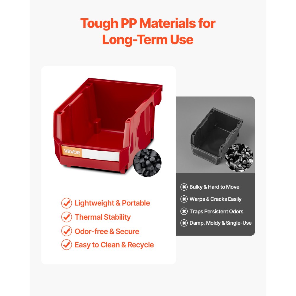 Κάδοι Αποθήκευσης VEVOR Επιτοίχιοι, 12 Πλαστικοί Κάδοι & 3 Μεταλλικές Ράγες, Πλαστικός Κρεμαστός Κάδος Αποθήκευσης με Στοίβα για Βίδες, Παξιμάδια, Μπουλόνια, Καρφιά, Οργανωτής Εργαλείων για Εργαστήριο, Χώρο Χειροτεχνίας, Γκαράζ, Κόκκινο Κάδοι Αποθήκευσης VEVOR Επιτοίχιοι, 12 Πλαστικοί Κάδοι & 3 Μεταλλικές Ράγες, Πλαστικός Κρεμαστός Κάδος Αποθήκευσης με Στοίβα για Βίδες, Παξιμάδια, Μπουλόνια, Καρφιά, Οργανωτής Εργαλείων για Εργαστήριο, Χώρο Χειροτεχνίας, Γκαράζ, Κόκκινο