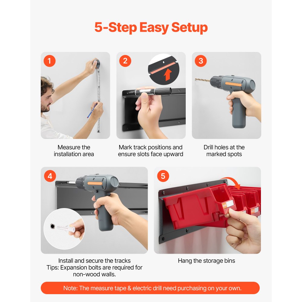 Κάδοι Αποθήκευσης VEVOR Επιτοίχιοι, 12 Πλαστικοί Κάδοι & 3 Μεταλλικές Ράγες, Πλαστικός Κρεμαστός Κάδος Αποθήκευσης με Στοίβα για Βίδες, Παξιμάδια, Μπουλόνια, Καρφιά, Οργανωτής Εργαλείων για Εργαστήριο, Χώρο Χειροτεχνίας, Γκαράζ, Κόκκινο Κάδοι Αποθήκευσης VEVOR Επιτοίχιοι, 12 Πλαστικοί Κάδοι & 3 Μεταλλικές Ράγες, Πλαστικός Κρεμαστός Κάδος Αποθήκευσης με Στοίβα για Βίδες, Παξιμάδια, Μπουλόνια, Καρφιά, Οργανωτής Εργαλείων για Εργαστήριο, Χώρο Χειροτεχνίας, Γκαράζ, Κόκκινο