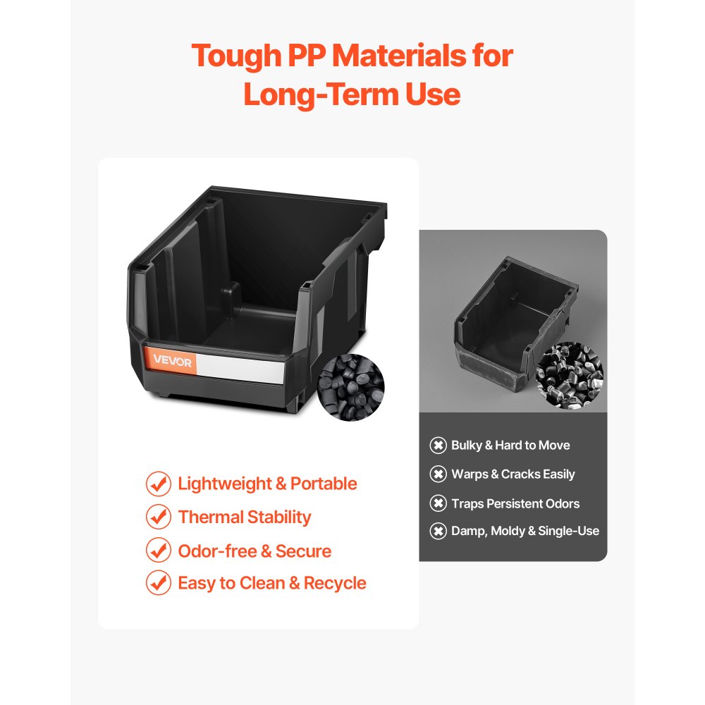 Κάδοι Αποθήκευσης VEVOR Επιτοίχιοι, 12 Πλαστικοί Κάδοι & 3 Μεταλλικές Ράγες, Πλαστικός Κρεμαστός Κάδος Αποθήκευσης με Στοίβα για Βίδες, Παξιμάδια, Μπουλόνια, Καρφιά, Οργανωτής Εργαλείων για Εργαστήριο, Χώρο Χειροτεχνίας, Γκαράζ, Μαύρος Κάδοι Αποθήκευσης VEVOR Επιτοίχιοι, 12 Πλαστικοί Κάδοι & 3 Μεταλλικές Ράγες, Πλαστικός Κρεμαστός Κάδος Αποθήκευσης με Στοίβα για Βίδες, Παξιμάδια, Μπουλόνια, Καρφιά, Οργανωτής Εργαλείων για Εργαστήριο, Χώρο Χειροτεχνίας, Γκαράζ, Μαύρος