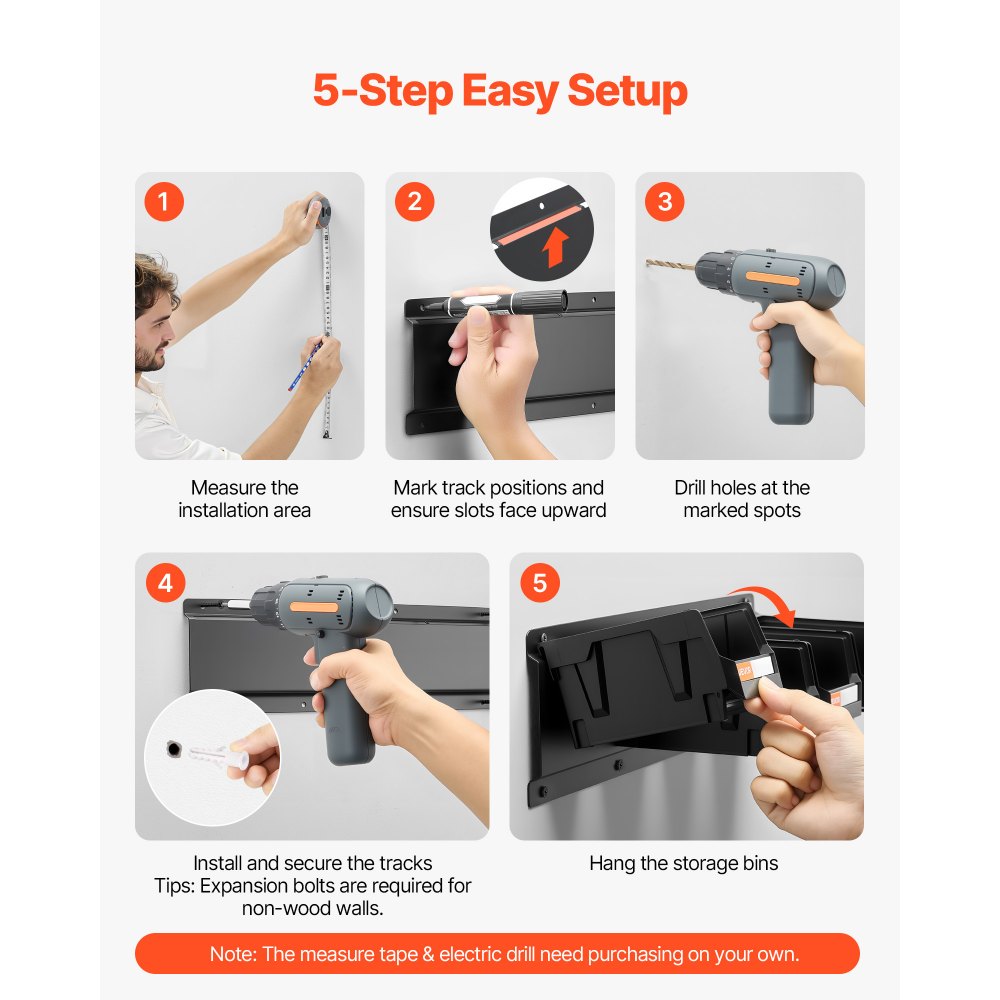 Κάδοι Αποθήκευσης VEVOR Επιτοίχιοι, 12 Πλαστικοί Κάδοι & 3 Μεταλλικές Ράγες, Πλαστικός Κρεμαστός Κάδος Αποθήκευσης με Στοίβα για Βίδες, Παξιμάδια, Μπουλόνια, Καρφιά, Οργανωτής Εργαλείων για Εργαστήριο, Χώρο Χειροτεχνίας, Γκαράζ, Μαύρος Κάδοι Αποθήκευσης VEVOR Επιτοίχιοι, 12 Πλαστικοί Κάδοι & 3 Μεταλλικές Ράγες, Πλαστικός Κρεμαστός Κάδος Αποθήκευσης με Στοίβα για Βίδες, Παξιμάδια, Μπουλόνια, Καρφιά, Οργανωτής Εργαλείων για Εργαστήριο, Χώρο Χειροτεχνίας, Γκαράζ, Μαύρος