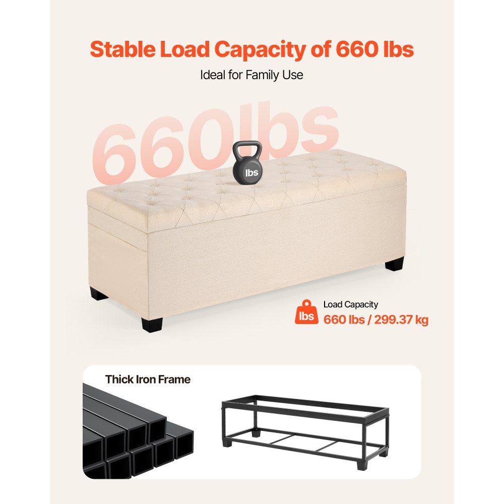 Πάγκος αποθήκευσης VEVOR με συρτάρι, Πάγκος κρεβατιού με κουμπιά και πλαϊνές τσάντες, Αναδιπλούμενο συρτάρι αποθήκευσης με ταπετσαρία και μεταλλικό σκελετό, Οθωμανικό κρεβάτι από λινό για σαλόνι, υπνοδωμάτιο, είσοδο, γραφείο, μπεζ Πάγκος αποθήκευσης VEVOR με συρτάρι, Πάγκος κρεβατιού με κουμπιά και πλαϊνές τσάντες, Αναδιπλούμενο συρτάρι αποθήκευσης με ταπετσαρία και μεταλλικό σκελετό, Οθωμανικό κρεβάτι από λινό για σαλόνι, υπνοδωμάτιο, είσοδο, γραφείο, μπεζ