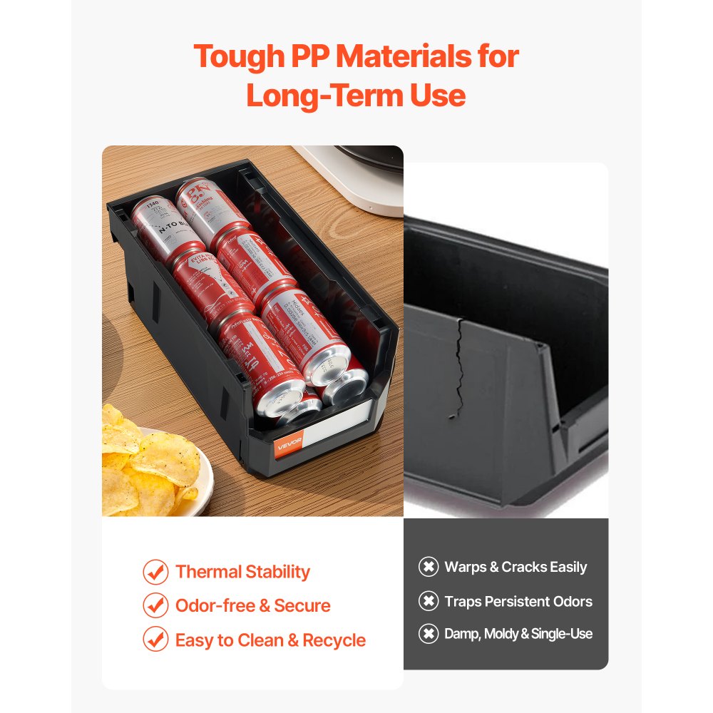 Πλαστικοί κάδοι αποθήκευσης VEVOR που στοιβάζονται, 37,7 x 21,5 x 18 cm (συσκευασία των 6), Πλαστικά δοχεία για οργάνωση και αποθήκευση σε ντουλάπες, γκαράζ, μικρά αντικείμενα, είδη γραφείου και άλλα αξεσουάρ, μαύροι Πλαστικοί κάδοι αποθήκευσης VEVOR που στοιβάζονται, 37,7 x 21,5 x 18 cm (συσκευασία των 6), Πλαστικά δοχεία για οργάνωση και αποθήκευση σε ντουλάπες, γκαράζ, μικρά αντικείμενα, είδη γραφείου και άλλα αξεσουάρ, μαύροι