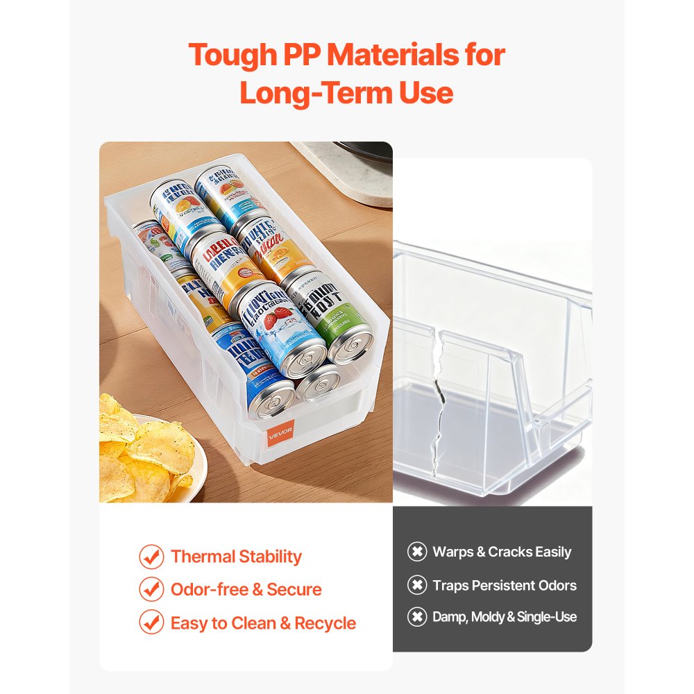 Πλαστικοί κάδοι αποθήκευσης VEVOR που στοιβάζονται, 37,7 x 21,5 x 18 cm (συσκευασία των 6), Πλαστικά δοχεία για οργάνωση και αποθήκευση σε κάδους για ντουλάπα, γκαράζ, μικρά εξαρτήματα, είδη γραφείου, άλλα αξεσουάρ, διαφανή Πλαστικοί κάδοι αποθήκευσης VEVOR που στοιβάζονται, 37,7 x 21,5 x 18 cm (συσκευασία των 6), Πλαστικά δοχεία για οργάνωση και αποθήκευση σε κάδους για ντουλάπα, γκαράζ, μικρά εξαρτήματα, είδη γραφείου, άλλα αξεσουάρ, διαφανή