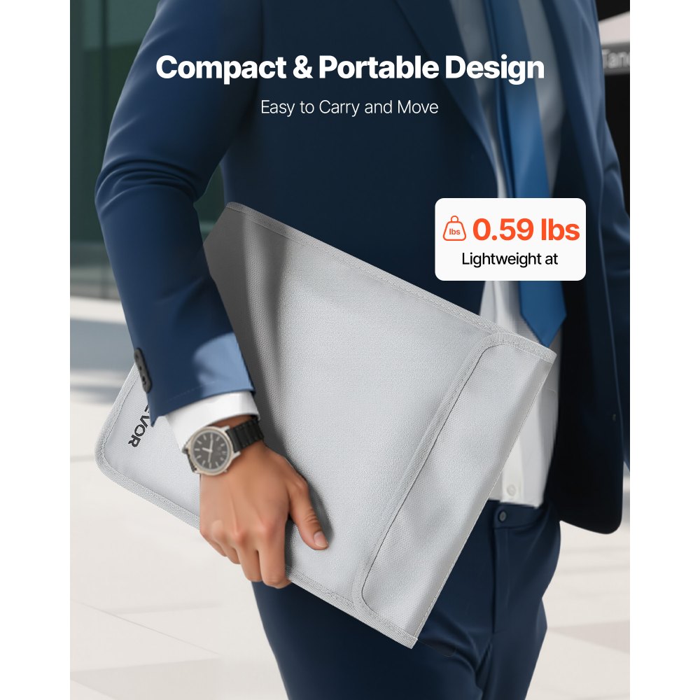 Πυρίμαχη τσάντα εγγράφων VEVOR, θερμομονωτική πυρίμαχη και αδιάβροχη τσάντα 1200 ℉ με λείο φερμουάρ, φορητή θήκη αποθήκευσης αρχείων, γραφείο, χρήση ταξιδιού, για διαβατήρια, σημαντικά έγγραφα, αρχεία Πυρίμαχη τσάντα εγγράφων VEVOR, θερμομονωτική πυρίμαχη και αδιάβροχη τσάντα 1200 ℉ με λείο φερμουάρ, φορητή θήκη αποθήκευσης αρχείων, γραφείο, χρήση ταξιδιού, για διαβατήρια, σημαντικά έγγραφα, αρχεία