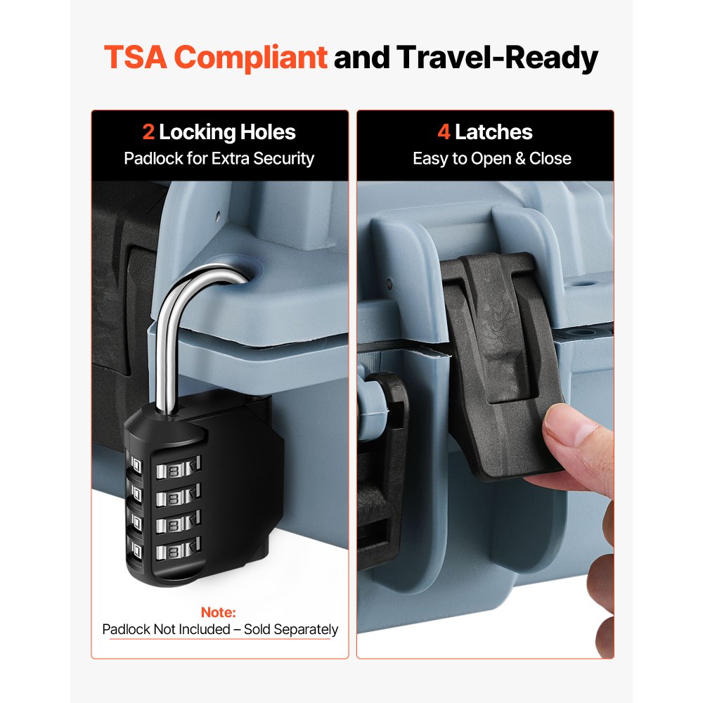 Θήκη σκληρού τυφεκίου VEVOR, θήκη τυφεκίου με κλειδαριά και προκομμένους αφρούς, αποθήκευση όπλου 1016 mm με ρόδες, IP67 αδιάβροχη και ανθεκτική στη σκόνη κινητή μεγάλη αποθήκευση πιστολιού για τυφέκια, κυνηγετικά όπλα, όπλα Airsoft, γκρι Θήκη σκληρού τυφεκίου VEVOR, θήκη τυφεκίου με κλειδαριά και προκομμένους αφρούς, αποθήκευση όπλου 1016 mm με ρόδες, IP67 αδιάβροχη και ανθεκτική στη σκόνη κινητή μεγάλη αποθήκευση πιστολιού για τυφέκια, κυνηγετικά όπλα, όπλα Airsoft, γκρι