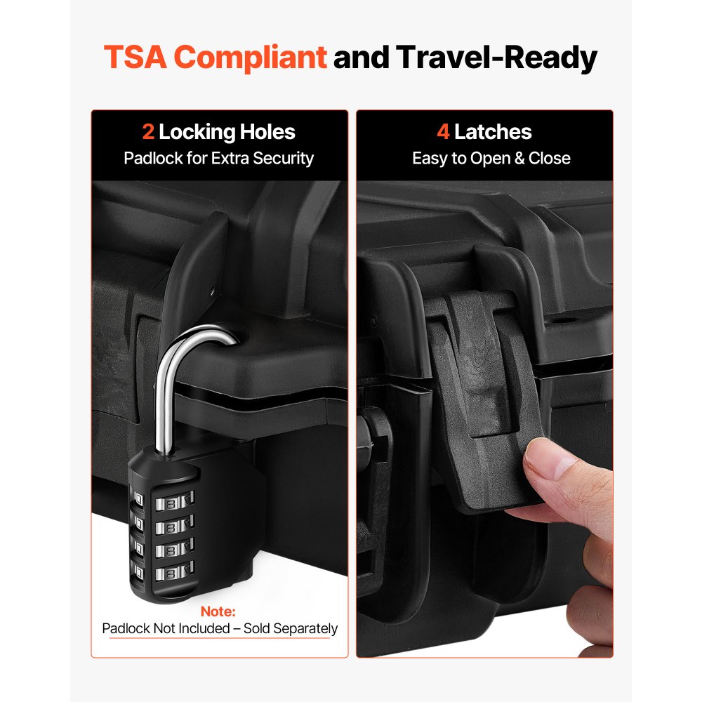 Θήκη σκληρού τυφεκίου VEVOR, θήκη τυφεκίου με κλειδαριά και προκομμένους αφρούς, αποθήκευση όπλου 1016 mm με ρόδες, IP67 αδιάβροχη και ανθεκτική στη σκόνη κινητή μεγάλη αποθήκευση πιστολιού για τυφέκια, κυνηγετικά όπλα, όπλα Airsoft, μαύρη Θήκη σκληρού τυφεκίου VEVOR, θήκη τυφεκίου με κλειδαριά και προκομμένους αφρούς, αποθήκευση όπλου 1016 mm με ρόδες, IP67 αδιάβροχη και ανθεκτική στη σκόνη κινητή μεγάλη αποθήκευση πιστολιού για τυφέκια, κυνηγετικά όπλα, όπλα Airsoft, μαύρη