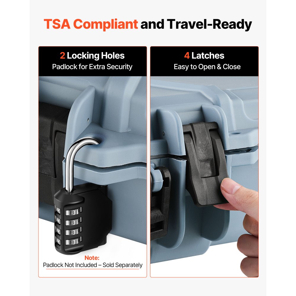 Θήκη σκληρού τυφεκίου VEVOR, θήκη τυφεκίου με κλειδαριά και προκομμένους αφρούς, κινητή αποθήκευση όπλου 1066 mm με ρόδες, αδιάβροχη και ανθεκτική στη σκόνη αποθήκευση πιστολιού IP67 για τυφέκιο, κυνηγετικό όπλο, όπλο Airsoft, γκρι Θήκη σκληρού τυφεκίου VEVOR, θήκη τυφεκίου με κλειδαριά και προκομμένους αφρούς, κινητή αποθήκευση όπλου 1066 mm με ρόδες, αδιάβροχη και ανθεκτική στη σκόνη αποθήκευση πιστολιού IP67 για τυφέκιο, κυνηγετικό όπλο, όπλο Airsoft, γκρι