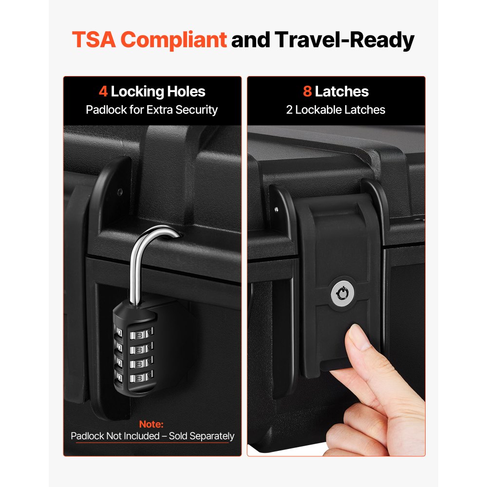 Θήκη σκληρού τυφεκίου VEVOR, θήκη τυφεκίου με κλειδαριά και προκομμένους αφρούς, αποθήκευση όπλου 1320 mm με ρόδες, αδιάβροχες και ανθεκτικές στη σκόνη θήκες πιστολιού IP67 για τυφέκια, κυνηγετικά όπλα, όπλα Airsoft, μαύρη Θήκη σκληρού τυφεκίου VEVOR, θήκη τυφεκίου με κλειδαριά και προκομμένους αφρούς, αποθήκευση όπλου 1320 mm με ρόδες, αδιάβροχες και ανθεκτικές στη σκόνη θήκες πιστολιού IP67 για τυφέκια, κυνηγετικά όπλα, όπλα Airsoft, μαύρη