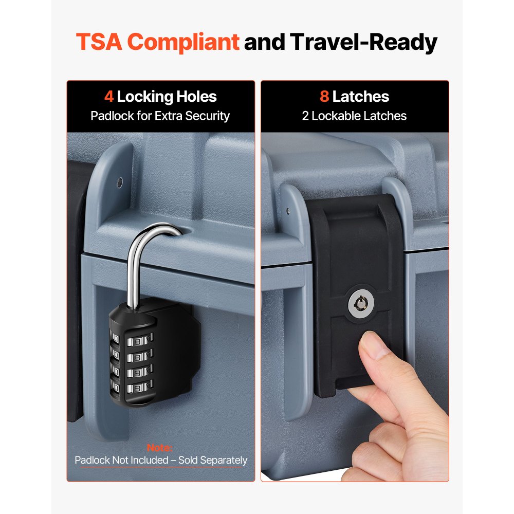 Θήκη σκληρού τυφεκίου VEVOR, θήκη τυφεκίου με κλειδαριά και προκομμένα αφρώδη υλικά, αποθήκευση όπλου 1320 mm με ρόδες, αδιάβροχες και ανθεκτικές στη σκόνη θήκες πιστολιού IP67 για τυφέκια, κυνηγετικά όπλα, όπλα Airsoft, γκρι Θήκη σκληρού τυφεκίου VEVOR, θήκη τυφεκίου με κλειδαριά και προκομμένα αφρώδη υλικά, αποθήκευση όπλου 1320 mm με ρόδες, αδιάβροχες και ανθεκτικές στη σκόνη θήκες πιστολιού IP67 για τυφέκια, κυνηγετικά όπλα, όπλα Airsoft, γκρι