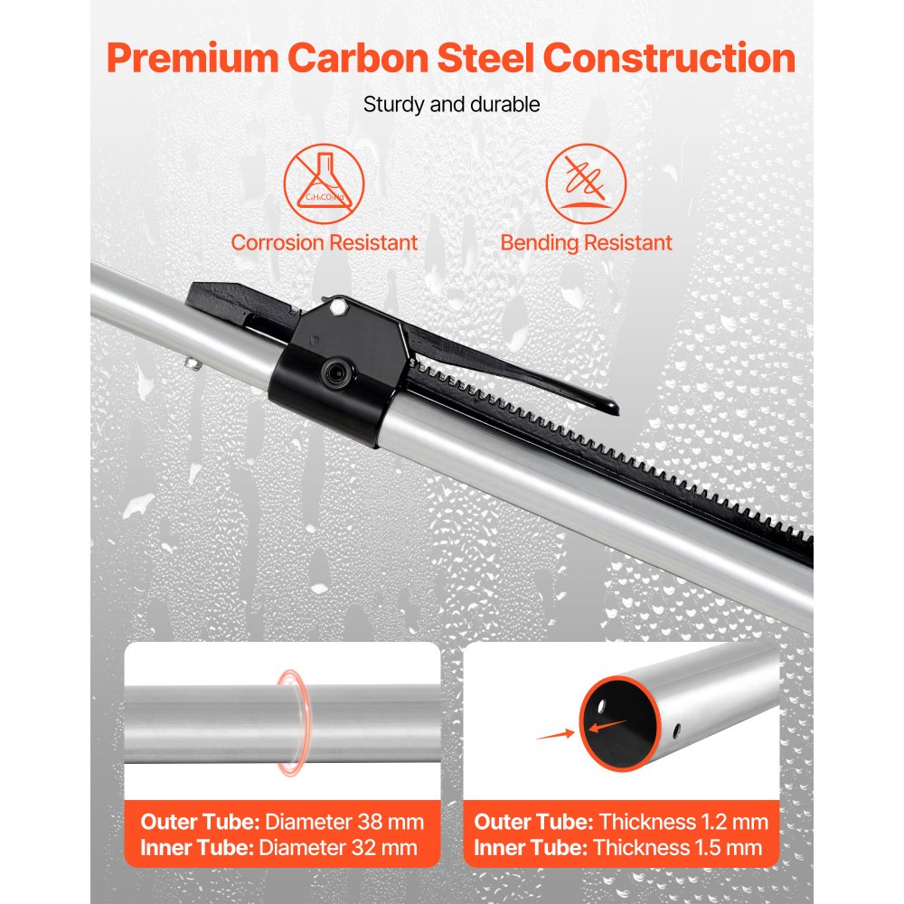 Μπάρα Φορτίου VEVOR, Μπάρα Φορτίου με Καστάνια Ρυθμιζόμενη από 2261mm έως 2642mm, Σταθεροποιητής Φορτίου από Βαρύ Τύπο με Αντιολισθητικό Πέλμα, Μπάρες Ασφαλείας Φορτίου Πλατφόρμας Φορτηγού για Φορτηγό, Ημιρυμουλκούμενο, Ρυμουλκούμενο (2PCS) Μπάρα Φορτίου VEVOR, Μπάρα Φορτίου με Καστάνια Ρυθμιζόμενη από 2261mm έως 2642mm, Σταθεροποιητής Φορτίου από Βαρύ Τύπο με Αντιολισθητικό Πέλμα, Μπάρες Ασφαλείας Φορτίου Πλατφόρμας Φορτηγού για Φορτηγό, Ημιρυμουλκούμενο, Ρυμουλκούμενο (2PCS)