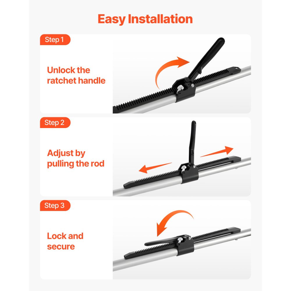 Μπάρα Φορτίου VEVOR, Μπάρα Φορτίου με Καστάνια Ρυθμιζόμενη από 2261mm έως 2642mm, Σταθεροποιητής Φορτίου από Βαρύ Τύπο με Αντιολισθητικό Πέλμα, Μπάρες Ασφαλείας Φορτίου Πλατφόρμας Φορτηγού για Φορτηγό, Ημιρυμουλκούμενο, Ρυμουλκούμενο (2PCS) Μπάρα Φορτίου VEVOR, Μπάρα Φορτίου με Καστάνια Ρυθμιζόμενη από 2261mm έως 2642mm, Σταθεροποιητής Φορτίου από Βαρύ Τύπο με Αντιολισθητικό Πέλμα, Μπάρες Ασφαλείας Φορτίου Πλατφόρμας Φορτηγού για Φορτηγό, Ημιρυμουλκούμενο, Ρυμουλκούμενο (2PCS)