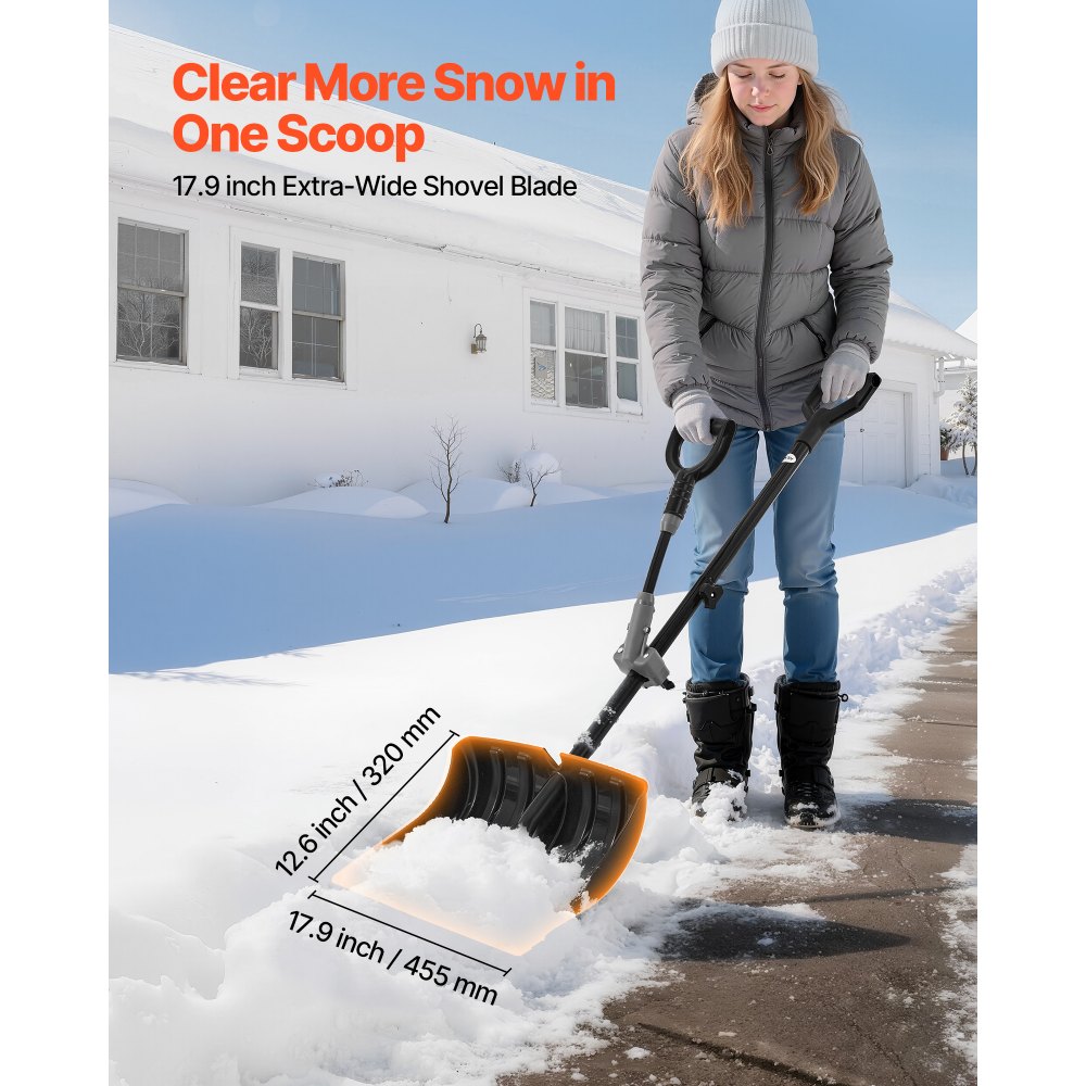 Φτυάρι χιονιού VEVOR για δρόμο, φτυάρι χιονιού πλάτους 45,5 cm με λαβές σε σχήμα D, αντιολισθητική λαβή, φτυάρια εκχιονιστικού μεγάλης χωρητικότητας, ελαφρύ εργαλείο αφαίρεσης χιονιού για κήπο, αυτοκίνητο, κάμπινγκ σε εξωτερικούς χώρους Φτυάρι χιονιού VEVOR για δρόμο, φτυάρι χιονιού πλάτους 45,5 cm με λαβές σε σχήμα D, αντιολισθητική λαβή, φτυάρια εκχιονιστικού μεγάλης χωρητικότητας, ελαφρύ εργαλείο αφαίρεσης χιονιού για κήπο, αυτοκίνητο, κάμπινγκ σε εξωτερικούς χώρους
