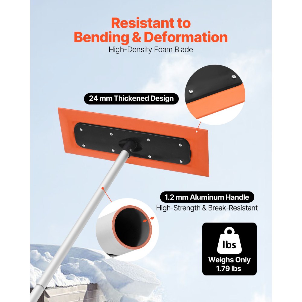Ξύστρα χιονιού VEVOR, ξύστρα χιονιού οροφής αυτοκινήτου μήκους 1,2 μέτρων, λεπίδα αφρού 45cm για χωρίς γρατσουνιές, αντιολισθητική λαβή, εργαλείο αφαίρεσης ελαφρού χιονιού για καθαρισμό φύλλων οροφής γκαράζ οχήματος και υπολειμμάτων Ξύστρα χιονιού VEVOR, ξύστρα χιονιού οροφής αυτοκινήτου μήκους 1,2 μέτρων, λεπίδα αφρού 45cm για χωρίς γρατσουνιές, αντιολισθητική λαβή, εργαλείο αφαίρεσης ελαφρού χιονιού για καθαρισμό φύλλων οροφής γκαράζ οχήματος και υπολειμμάτων