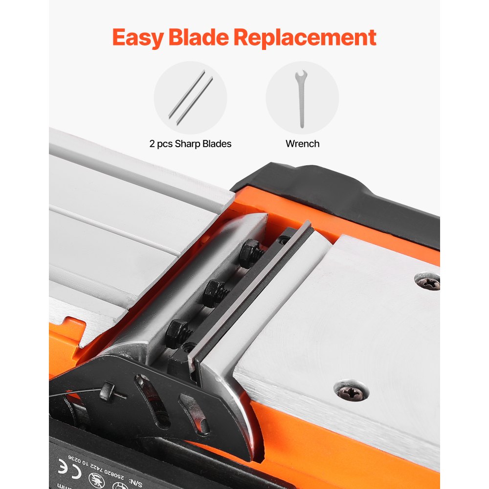 Ηλεκτρική πλάνη χειρός VEVOR, πλάτος κοπής 82 mm, 900W 14500 σ.α.λ. Πλάνη χειρός με καλώδιο για ξύλο, με ρυθμιζόμενο βάθος κοπής, 2 λεπίδες, για ξυλουργική, λοξοτομή ξύλου, DIY εργαλείο ξυλουργικής με λείο φινίρισμα Ηλεκτρική πλάνη χειρός VEVOR, πλάτος κοπής 82 mm, 900W 14500 σ.α.λ. Πλάνη χειρός με καλώδιο για ξύλο, με ρυθμιζόμενο βάθος κοπής, 2 λεπίδες, για ξυλουργική, λοξοτομή ξύλου, DIY εργαλείο ξυλουργικής με λείο φινίρισμα