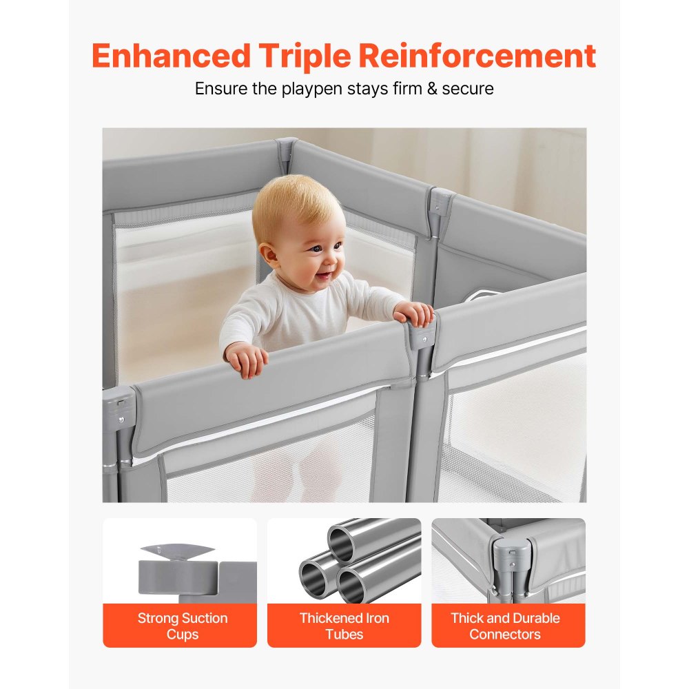 Παιδικό Πάρκο VEVOR, Πάρκο Πάρκινγκ 2000 x 1780mm, Πτυσσόμενος Φράχτης για Παιδιά με Πόρτα με Φερμουάρ & Μαλακό Αναπνεύσιμο Δίχτυ, Κέντρο Ασφαλών Δραστηριοτήτων Εσωτερικού και Εξωτερικού Χώρου - Υπέροχο Δώρο για Νήπια Παιδικό Πάρκο VEVOR, Πάρκο Πάρκινγκ 2000 x 1780mm, Πτυσσόμενος Φράχτης για Παιδιά με Πόρτα με Φερμουάρ & Μαλακό Αναπνεύσιμο Δίχτυ, Κέντρο Ασφαλών Δραστηριοτήτων Εσωτερικού και Εξωτερικού Χώρου - Υπέροχο Δώρο για Νήπια