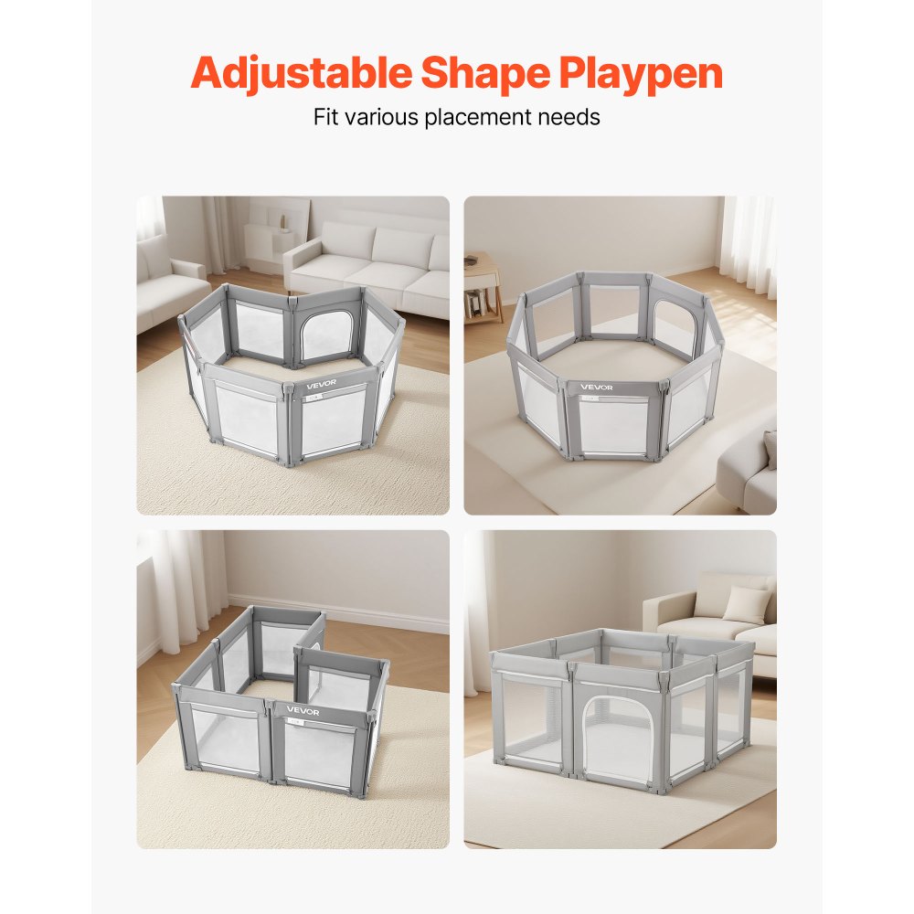 Παιδικό Πάρκο VEVOR, Πάρκο Πάρκινγκ 2000 x 1780mm, Πτυσσόμενος Φράχτης για Παιδιά με Πόρτα με Φερμουάρ & Μαλακό Αναπνεύσιμο Δίχτυ, Κέντρο Ασφαλών Δραστηριοτήτων Εσωτερικού και Εξωτερικού Χώρου - Υπέροχο Δώρο για Νήπια Παιδικό Πάρκο VEVOR, Πάρκο Πάρκινγκ 2000 x 1780mm, Πτυσσόμενος Φράχτης για Παιδιά με Πόρτα με Φερμουάρ & Μαλακό Αναπνεύσιμο Δίχτυ, Κέντρο Ασφαλών Δραστηριοτήτων Εσωτερικού και Εξωτερικού Χώρου - Υπέροχο Δώρο για Νήπια