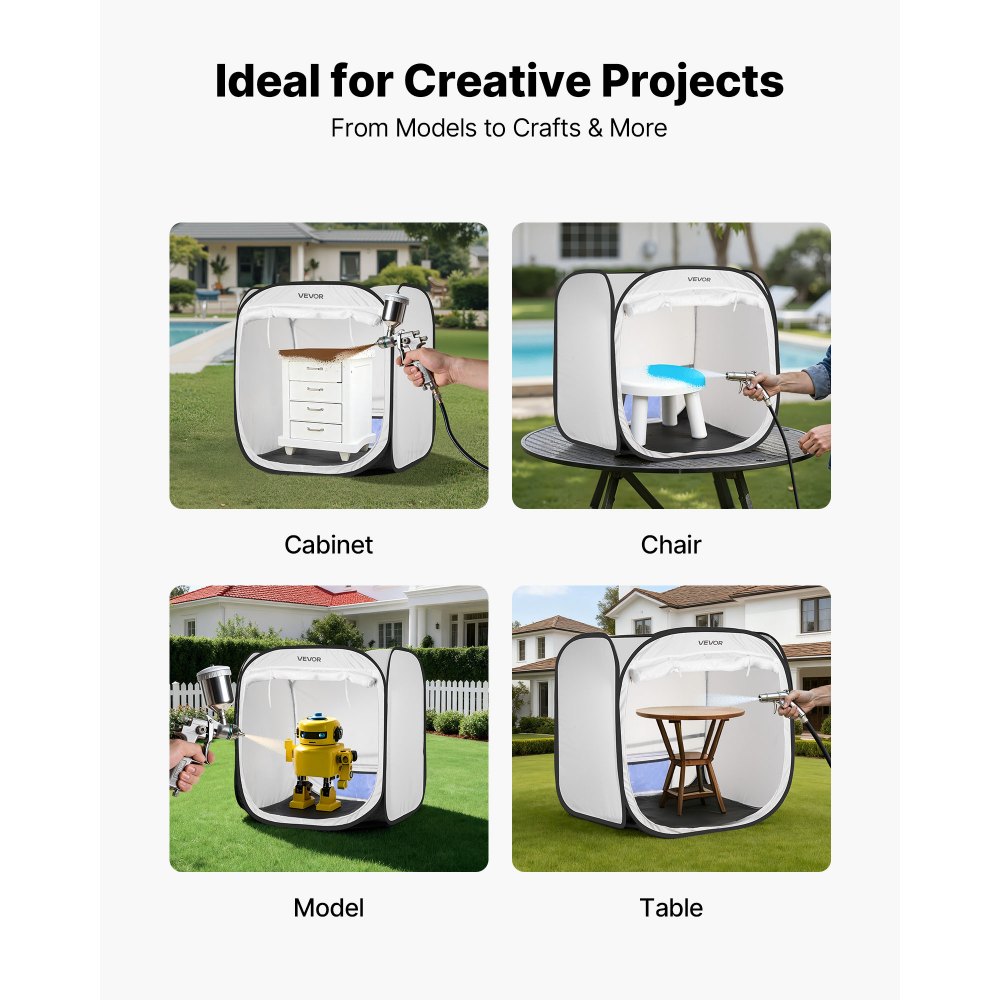 Φορητή σκηνή βαφής VEVOR, 720 x 725 x 750mm αναδυόμενη φορητή σκηνή βαφής με ψεκασμό με πόρτα πλέγματος, σκηνές βαφής με ψεκασμό για ντουλάπια, καρέκλες, μοντέλα, τραπέζια, αναδυόμενος σχεδιασμός, αποτελεσματική ροή αέρα Φορητή σκηνή βαφής VEVOR, 720 x 725 x 750mm αναδυόμενη φορητή σκηνή βαφής με ψεκασμό με πόρτα πλέγματος, σκηνές βαφής με ψεκασμό για ντουλάπια, καρέκλες, μοντέλα, τραπέζια, αναδυόμενος σχεδιασμός, αποτελεσματική ροή αέρα