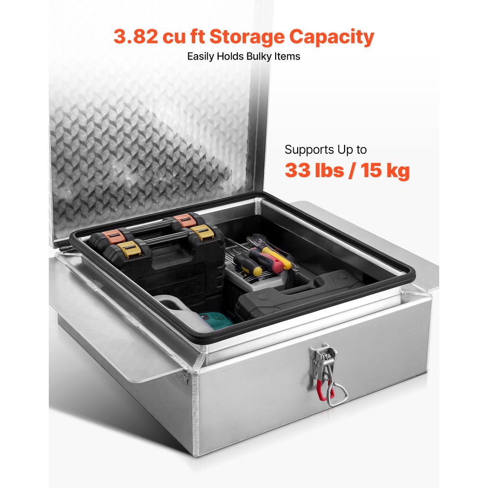 Εργαλειοθήκη VEVOR για καρότσα φορτηγού, βαρέως τύπου κουτί εργαλείων αλουμινίου με πλάκα διαμαντιών, κουτί αποθήκευσης με θήκη εργαλείων που υποστηρίζει έως και 100 kg, ιδανικό για φορτηγό, καρότσα φορτηγού, τροχόσπιτο, ρυμουλκούμενο, 770 x 610 x 230 mm, ασημί Εργαλειοθήκη VEVOR για καρότσα φορτηγού, βαρέως τύπου κουτί εργαλείων αλουμινίου με πλάκα διαμαντιών, κουτί αποθήκευσης με θήκη εργαλείων που υποστηρίζει έως και 100 kg, ιδανικό για φορτηγό, καρότσα φορτηγού, τροχόσπιτο, ρυμουλκούμενο, 770 x 610 x 230 mm, ασημί