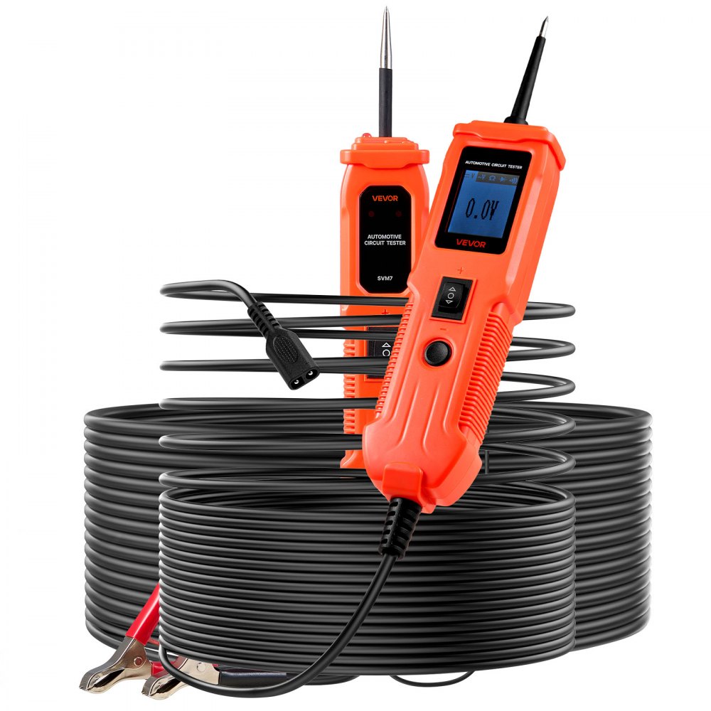 Δοκιμαστής κυκλώματος αυτοκινήτου VEVOR, Δοκιμαστής κυκλώματος ισχύος DCV 6 - 36 με φωτισμό, Δοκιμαστής ισχύος αυτοκινήτου με καλώδιο 13 ft / 4 m, Ανιχνευτής καλωδίων ABS Shell για Sedan, SUV, RV, φορτηγό Δοκιμαστής κυκλώματος αυτοκινήτου VEVOR, Δοκιμαστής κυκλώματος ισχύος DCV 6 - 36 με φωτισμό, Δοκιμαστής ισχύος αυτοκινήτου με καλώδιο 13 ft / 4 m, Ανιχνευτής καλωδίων ABS Shell για Sedan, SUV, RV, φορτηγό
