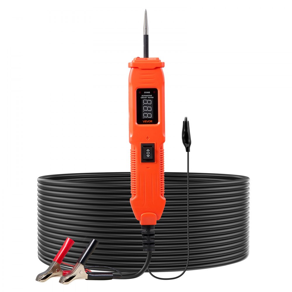 Δοκιμαστής κυκλώματος αυτοκινήτου VEVOR, Δοκιμαστής κυκλώματος ισχύος DCV 6 - 36 με οθόνη LED και φωτισμό, Δοκιμαστής ισχύος αυτοκινήτου με καλώδιο 13 ft / 4 m, Ηλεκτρικός ανιχνευτής κελύφους ABS Δοκιμαστής κυκλώματος αυτοκινήτου VEVOR, Δοκιμαστής κυκλώματος ισχύος DCV 6 - 36 με οθόνη LED και φωτισμό, Δοκιμαστής ισχύος αυτοκινήτου με καλώδιο 13 ft / 4 m, Ηλεκτρικός ανιχνευτής κελύφους ABS
