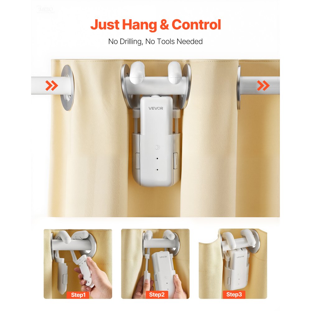 Αυτόματο ανοιχτήρι κουρτινών VEVOR, εφαρμογή και τηλεχειριστήριο, συμπεριλαμβάνεται Hub, ηλεκτρικό έξυπνο ανοιχτήρι κουρτινών συμβατό με Alexa και Google Home, χρονισμένο άνοιγμα και κλείσιμο, αθόρυβη λειτουργία, για ρωμαϊκές ράβδους Αυτόματο ανοιχτήρι κουρτινών VEVOR, εφαρμογή και τηλεχειριστήριο, συμπεριλαμβάνεται Hub, ηλεκτρικό έξυπνο ανοιχτήρι κουρτινών συμβατό με Alexa και Google Home, χρονισμένο άνοιγμα και κλείσιμο, αθόρυβη λειτουργία, για ρωμαϊκές ράβδους