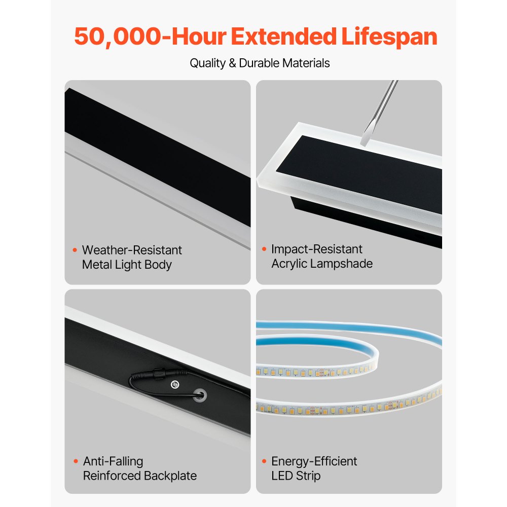 VEVOR Εξωτερικό Φωτιστικό Τοίχου, 600 mm, Μακριά Λωρίδα, Μοντέρνα Εξωτερικά Φωτιστικά Τοίχου, 3000K Θερμό Λευκό, IP65 Αδιάβροχο, Αντισκωριακό Εξωτερικό Φωτιστικό Τοίχου Βεράντας, για Σπίτι, Βεράντα, Γκαράζ VEVOR Εξωτερικό Φωτιστικό Τοίχου, 600 mm, Μακριά Λωρίδα, Μοντέρνα Εξωτερικά Φωτιστικά Τοίχου, 3000K Θερμό Λευκό, IP65 Αδιάβροχο, Αντισκωριακό Εξωτερικό Φωτιστικό Τοίχου Βεράντας, για Σπίτι, Βεράντα, Γκαράζ