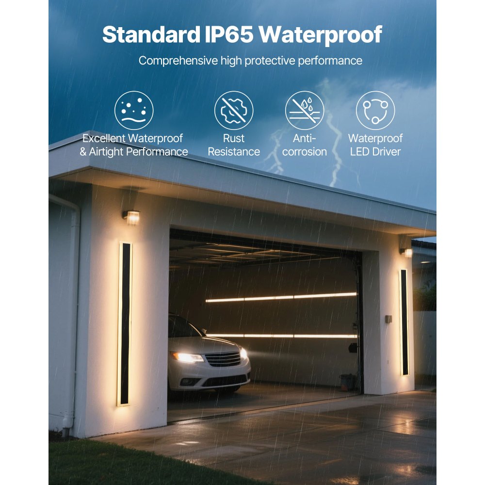 VEVOR Εξωτερικά Φωτιστικά Τοίχου, Πακέτο των 2, Μοντέρνα Εξωτερικά Φωτιστικά Τοίχου με Λωρίδα 1200 mm, Θερμό Λευκό 3000K, IP65 Αδιάβροχο Αντισκωριακό Εξωτερικό Φωτιστικό Τοίχου, για Σπίτι, Βεράντα, Γκαράζ VEVOR Εξωτερικά Φωτιστικά Τοίχου, Πακέτο των 2, Μοντέρνα Εξωτερικά Φωτιστικά Τοίχου με Λωρίδα 1200 mm, Θερμό Λευκό 3000K, IP65 Αδιάβροχο Αντισκωριακό Εξωτερικό Φωτιστικό Τοίχου, για Σπίτι, Βεράντα, Γκαράζ