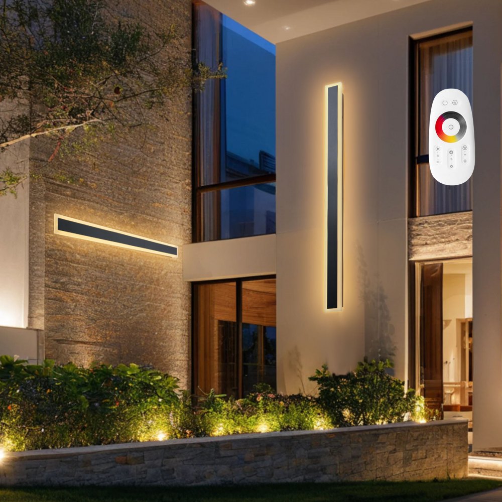 VEVOR Εξωτερικά Φωτιστικά Τοίχου, Πακέτο των 2, Μοντέρνα Εξωτερικά Φωτιστικά Τοίχου με Λωρίδα 1200 mm, 2700K-6000K, IP65 Αδιάβροχο, Αντισκωριακό, Ρυθμιζόμενο Εξωτερικό Φωτιστικό Τοίχου, για Βεράντα Σπιτιού ή Γκαράζ VEVOR Εξωτερικά Φωτιστικά Τοίχου, Πακέτο των 2, Μοντέρνα Εξωτερικά Φωτιστικά Τοίχου με Λωρίδα 1200 mm, 2700K-6000K, IP65 Αδιάβροχο, Αντισκωριακό, Ρυθμιζόμενο Εξωτερικό Φωτιστικό Τοίχου, για Βεράντα Σπιτιού ή Γκαράζ