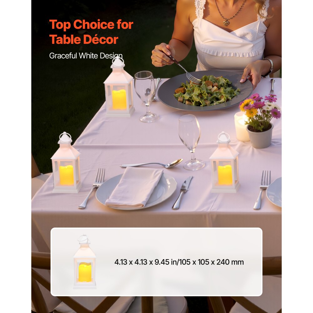 VEVOR 12 τεμάχια διακοσμητικό φανάρι κεριού, ηλεκτρικό κερί LED χωρίς φλόγα, πλαστική θήκη LED με γυαλί, κρεμαστά φανάρια εσωτερικής βεράντας για τραπέζι γάμου, πάρτι, αγρόκτημα, εσωτερική διακόσμηση, λευκό VEVOR 12 τεμάχια διακοσμητικό φανάρι κεριού, ηλεκτρικό κερί LED χωρίς φλόγα, πλαστική θήκη LED με γυαλί, κρεμαστά φανάρια εσωτερικής βεράντας για τραπέζι γάμου, πάρτι, αγρόκτημα, εσωτερική διακόσμηση, λευκό