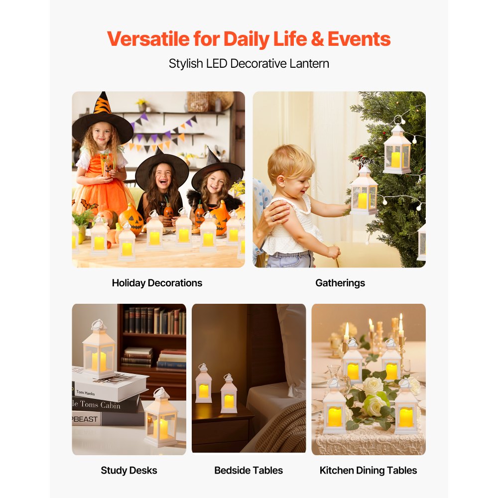 VEVOR 12 τεμάχια διακοσμητικό φανάρι κεριού, ηλεκτρικό κερί LED χωρίς φλόγα, πλαστική θήκη LED με γυαλί, κρεμαστά φανάρια εσωτερικής βεράντας για τραπέζι γάμου, πάρτι, αγρόκτημα, εσωτερική διακόσμηση, λευκό VEVOR 12 τεμάχια διακοσμητικό φανάρι κεριού, ηλεκτρικό κερί LED χωρίς φλόγα, πλαστική θήκη LED με γυαλί, κρεμαστά φανάρια εσωτερικής βεράντας για τραπέζι γάμου, πάρτι, αγρόκτημα, εσωτερική διακόσμηση, λευκό