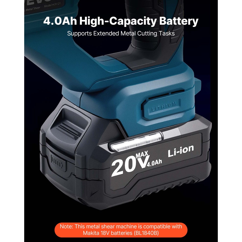 Ψαλίδι Μετάλλου VEVOR, Ασύρματο Κόφτης Λαμαρινιού με Κεφαλή Περιστροφής 360 Μοιρών, Διπλές Λεπίδες, 220VAC 20VDC, Κόβει 1,22 mm Γαλβανισμένο Χάλυβα, 1 mm Ανοξείδωτο Χάλυβα, Αλουμίνιο, Πλαστικό, Χαρτόνι, 2800SPM Ψαλίδι Μετάλλου VEVOR, Ασύρματο Κόφτης Λαμαρινιού με Κεφαλή Περιστροφής 360 Μοιρών, Διπλές Λεπίδες, 220VAC 20VDC, Κόβει 1,22 mm Γαλβανισμένο Χάλυβα, 1 mm Ανοξείδωτο Χάλυβα, Αλουμίνιο, Πλαστικό, Χαρτόνι, 2800SPM