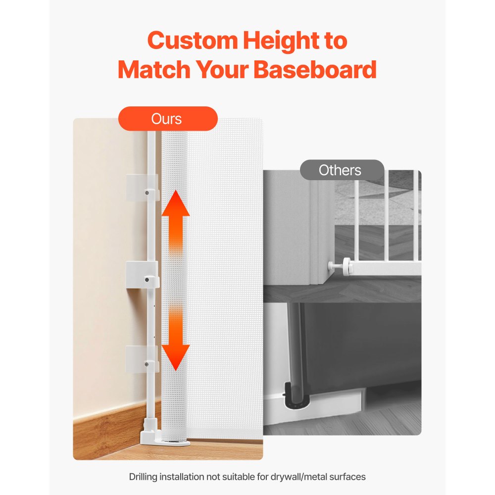 Πτυσσόμενη Πόρτα Μωρού VEVOR, Εκτείνεται σε Πλάτος 1450 mm, Ύψος 980 mm, με Κλειδαριά Ασφαλείας, Εύκολη στη Χρήση, Διαμπερής Χωρίς Σκοντάφτισμα, Πόρτα Σκύλου από Πλέγμα για Σκάλες, Διάδρομοι, Εσωτερικού/Εξωτερικού Χώρου, Λευκή Πτυσσόμενη Πόρτα Μωρού VEVOR, Εκτείνεται σε Πλάτος 1450 mm, Ύψος 980 mm, με Κλειδαριά Ασφαλείας, Εύκολη στη Χρήση, Διαμπερής Χωρίς Σκοντάφτισμα, Πόρτα Σκύλου από Πλέγμα για Σκάλες, Διάδρομοι, Εσωτερικού/Εξωτερικού Χώρου, Λευκή