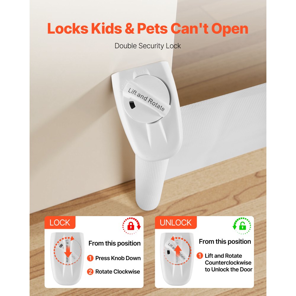 Πτυσσόμενη Πόρτα Μωρού VEVOR, Εκτείνεται σε Πλάτος 1450 mm, Ύψος 980 mm, με Κλειδαριά Ασφαλείας, Εύκολη στη Χρήση, Διαμπερής Χωρίς Σκοντάφτισμα, Πόρτα Σκύλου από Πλέγμα για Σκάλες, Διάδρομοι, Εσωτερικού/Εξωτερικού Χώρου, Λευκή Πτυσσόμενη Πόρτα Μωρού VEVOR, Εκτείνεται σε Πλάτος 1450 mm, Ύψος 980 mm, με Κλειδαριά Ασφαλείας, Εύκολη στη Χρήση, Διαμπερής Χωρίς Σκοντάφτισμα, Πόρτα Σκύλου από Πλέγμα για Σκάλες, Διάδρομοι, Εσωτερικού/Εξωτερικού Χώρου, Λευκή