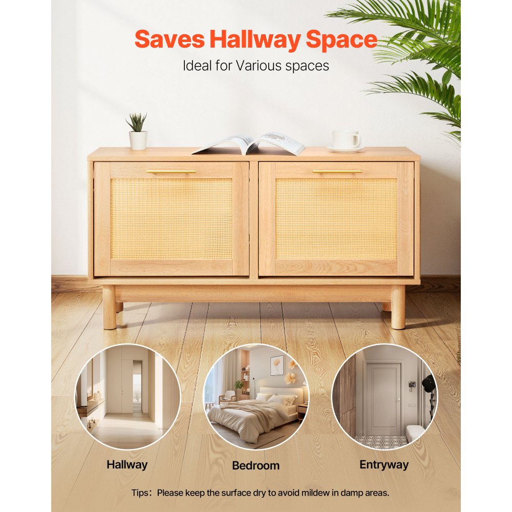 Πάγκος Παπουτσιών VEVOR Εισόδου, Πάγκος Παπουτσιών 1000 x 300 x 530 mm σε σχήμα Ρατάν με 2 αναδιπλούμενα συρτάρια, Ράφι Αποθήκευσης Παπουτσιών 300 λίβρες με 4 διαμερίσματα και 2 πόρτες από Ρατάν, για Διάδρομο, Σαλόνι, Υπνοδωμάτιο Πάγκος Παπουτσιών VEVOR Εισόδου, Πάγκος Παπουτσιών 1000 x 300 x 530 mm σε σχήμα Ρατάν με 2 αναδιπλούμενα συρτάρια, Ράφι Αποθήκευσης Παπουτσιών 300 λίβρες με 4 διαμερίσματα και 2 πόρτες από Ρατάν, για Διάδρομο, Σαλόνι, Υπνοδωμάτιο