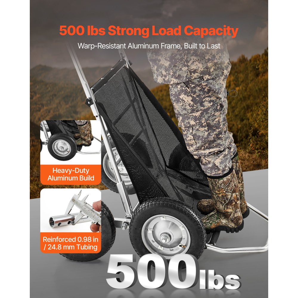 Καρότσια θηραμάτων VEVOR για κυνήγι, καρότσι μεταφοράς ελαφιών 500 λιβρών, καρότσι με ερπυστριοφόρο όχημα βαρέως τύπου, πτυσσόμενο καρότσι μεταφοράς ελαφιών παντός εδάφους με ελαστικά απορρόφησης κραδασμών, καρότσι βοηθητικού εξοπλισμού για κυνήγι και ψάρεμα, πεζοπορία Καρότσια θηραμάτων VEVOR για κυνήγι, καρότσι μεταφοράς ελαφιών 500 λιβρών, καρότσι με ερπυστριοφόρο όχημα βαρέως τύπου, πτυσσόμενο καρότσι μεταφοράς ελαφιών παντός εδάφους με ελαστικά απορρόφησης κραδασμών, καρότσι βοηθητικού εξοπλισμού για κυνήγι και ψάρεμα, πεζοπορία