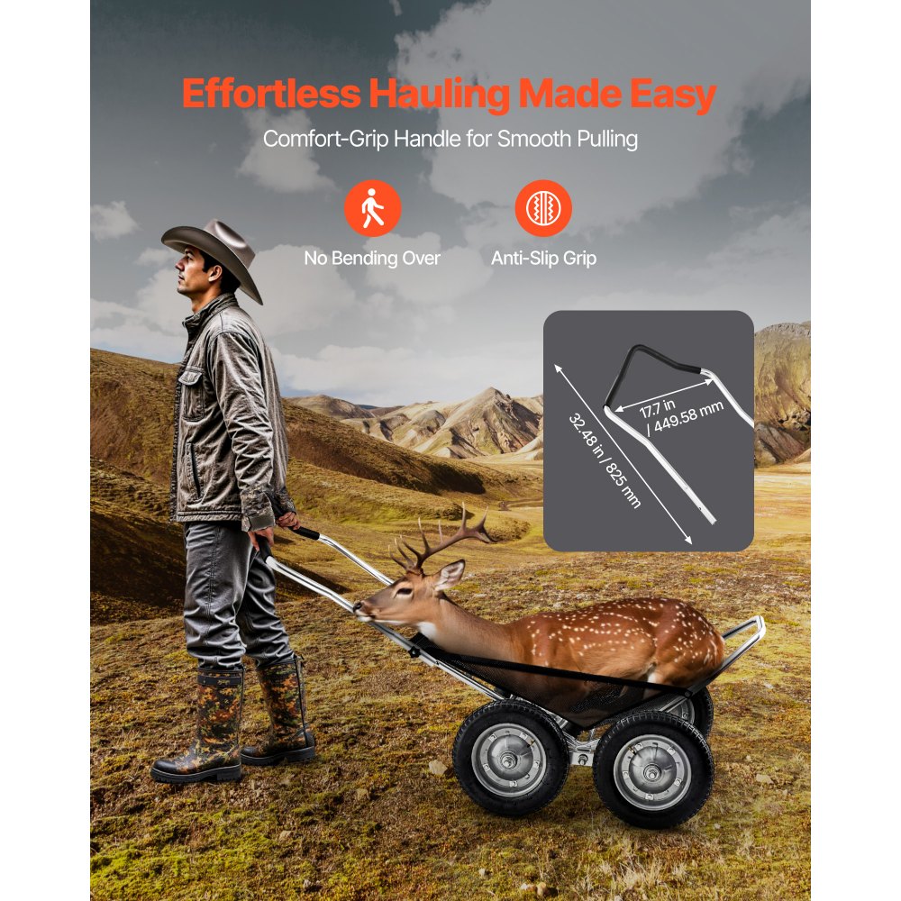 Καρότσια θηραμάτων VEVOR για κυνήγι, καρότσι μεταφοράς ελαφιών 500 λιβρών, καρότσι με ερπυστριοφόρο όχημα βαρέως τύπου, πτυσσόμενο καρότσι μεταφοράς ελαφιών παντός εδάφους με ελαστικά απορρόφησης κραδασμών, καρότσι βοηθητικού εξοπλισμού για κυνήγι και ψάρεμα, πεζοπορία Καρότσια θηραμάτων VEVOR για κυνήγι, καρότσι μεταφοράς ελαφιών 500 λιβρών, καρότσι με ερπυστριοφόρο όχημα βαρέως τύπου, πτυσσόμενο καρότσι μεταφοράς ελαφιών παντός εδάφους με ελαστικά απορρόφησης κραδασμών, καρότσι βοηθητικού εξοπλισμού για κυνήγι και ψάρεμα, πεζοπορία