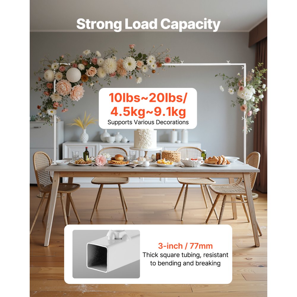 Βάση επιτραπέζιας αψίδας VEVOR με σφιγκτήρες, ύψος 13"-42" και ρυθμιζόμενο μήκος 28"-98", μεταλλική βάση επιτραπέζιας αψίδας, επιτραπέζια αψίδα με μπαλόνι για χριστουγεννιάτικες διακοσμήσεις γάμου, πάρτι γενεθλίων, λευκό Βάση επιτραπέζιας αψίδας VEVOR με σφιγκτήρες, ύψος 13"-42" και ρυθμιζόμενο μήκος 28"-98", μεταλλική βάση επιτραπέζιας αψίδας, επιτραπέζια αψίδα με μπαλόνι για χριστουγεννιάτικες διακοσμήσεις γάμου, πάρτι γενεθλίων, λευκό