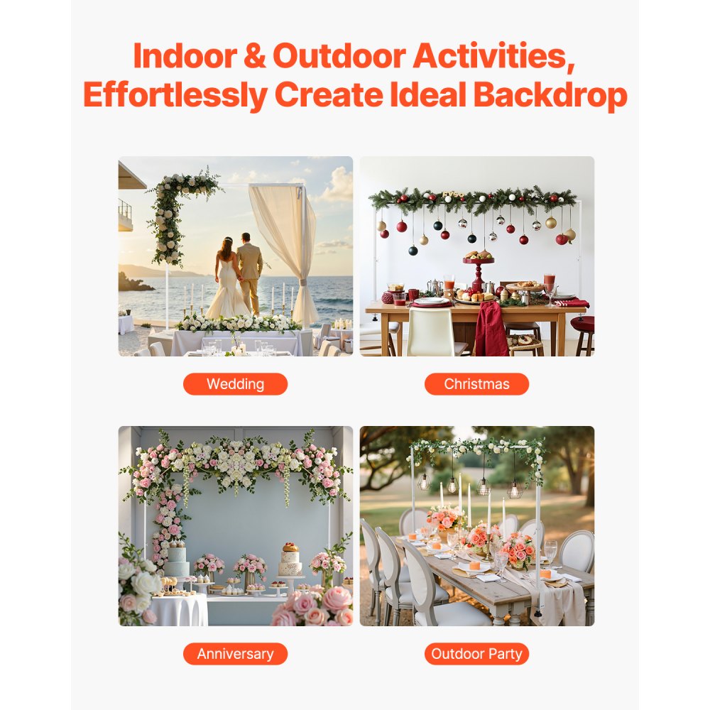 Βάση επιτραπέζιας αψίδας VEVOR με σφιγκτήρες, ύψος 13"-42" και ρυθμιζόμενο μήκος 28"-98", μεταλλική βάση επιτραπέζιας αψίδας, επιτραπέζια αψίδα με μπαλόνι για χριστουγεννιάτικες διακοσμήσεις γάμου, πάρτι γενεθλίων, λευκό Βάση επιτραπέζιας αψίδας VEVOR με σφιγκτήρες, ύψος 13"-42" και ρυθμιζόμενο μήκος 28"-98", μεταλλική βάση επιτραπέζιας αψίδας, επιτραπέζια αψίδα με μπαλόνι για χριστουγεννιάτικες διακοσμήσεις γάμου, πάρτι γενεθλίων, λευκό