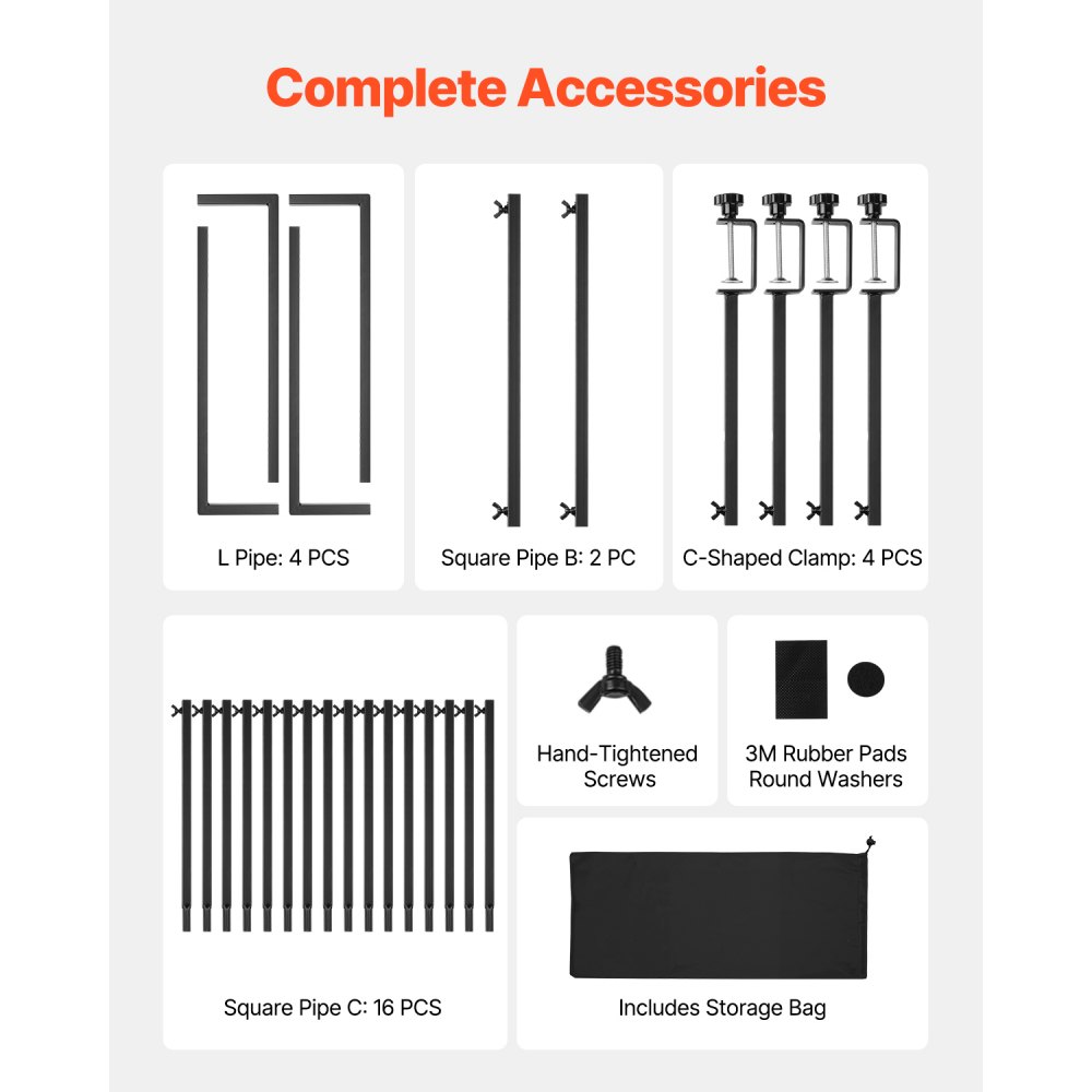 Βάση στήριξης ράβδων VEVOR με σφιγκτήρες, ύψος 13"-42" και ρυθμιζόμενο μήκος 28"-98", 2 τεμάχια βάσης αψίδας τραπεζιού, επιτραπέζια αψίδα με μπαλόνι για χριστουγεννιάτικες διακοσμήσεις γάμου, πάρτι γενεθλίων, μαύρο Βάση στήριξης ράβδων VEVOR με σφιγκτήρες, ύψος 13"-42" και ρυθμιζόμενο μήκος 28"-98", 2 τεμάχια βάσης αψίδας τραπεζιού, επιτραπέζια αψίδα με μπαλόνι για χριστουγεννιάτικες διακοσμήσεις γάμου, πάρτι γενεθλίων, μαύρο