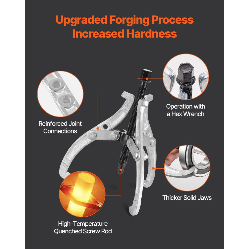 Σετ εξολκέων γραναζιών VEVOR, εξολκέας ρουλεμάν 3 σιαγόνων 76,2 mm/101,6 mm/152,4 mm/203,2 mm με αναστρέψιμες σιαγόνες, εξολκέας τροχαλίας 2 σιαγόνων/3 σιαγόνων, κιτ εργαλείων εξολκέα ρουλεμάν 4 τεμαχίων για αφαίρεση σφονδύλου ρουλεμάν γραναζιού τροχαλίας Σετ εξολκέων γραναζιών VEVOR, εξολκέας ρουλεμάν 3 σιαγόνων 76,2 mm/101,6 mm/152,4 mm/203,2 mm με αναστρέψιμες σιαγόνες, εξολκέας τροχαλίας 2 σιαγόνων/3 σιαγόνων, κιτ εργαλείων εξολκέα ρουλεμάν 4 τεμαχίων για αφαίρεση σφονδύλου ρουλεμάν γραναζιού τροχαλίας