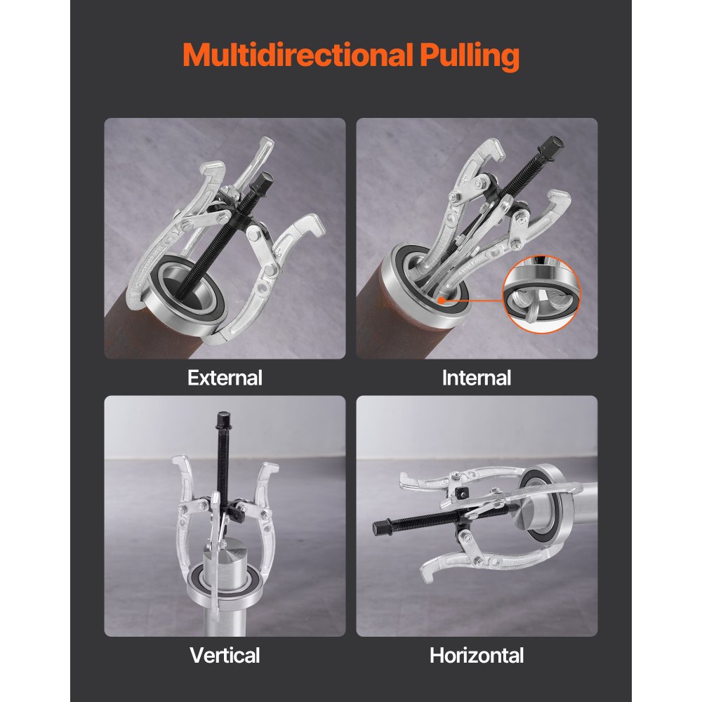 Σετ εξολκέων γραναζιών VEVOR, εξολκέας ρουλεμάν 3 σιαγόνων 76,2 mm/101,6 mm/152,4 mm/203,2 mm με αναστρέψιμες σιαγόνες, εξολκέας τροχαλίας 2 σιαγόνων/3 σιαγόνων, κιτ εργαλείων εξολκέα ρουλεμάν 4 τεμαχίων για αφαίρεση σφονδύλου ρουλεμάν γραναζιού τροχαλίας Σετ εξολκέων γραναζιών VEVOR, εξολκέας ρουλεμάν 3 σιαγόνων 76,2 mm/101,6 mm/152,4 mm/203,2 mm με αναστρέψιμες σιαγόνες, εξολκέας τροχαλίας 2 σιαγόνων/3 σιαγόνων, κιτ εργαλείων εξολκέα ρουλεμάν 4 τεμαχίων για αφαίρεση σφονδύλου ρουλεμάν γραναζιού τροχαλίας